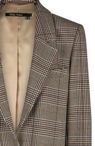 Blazer with classic check pattern