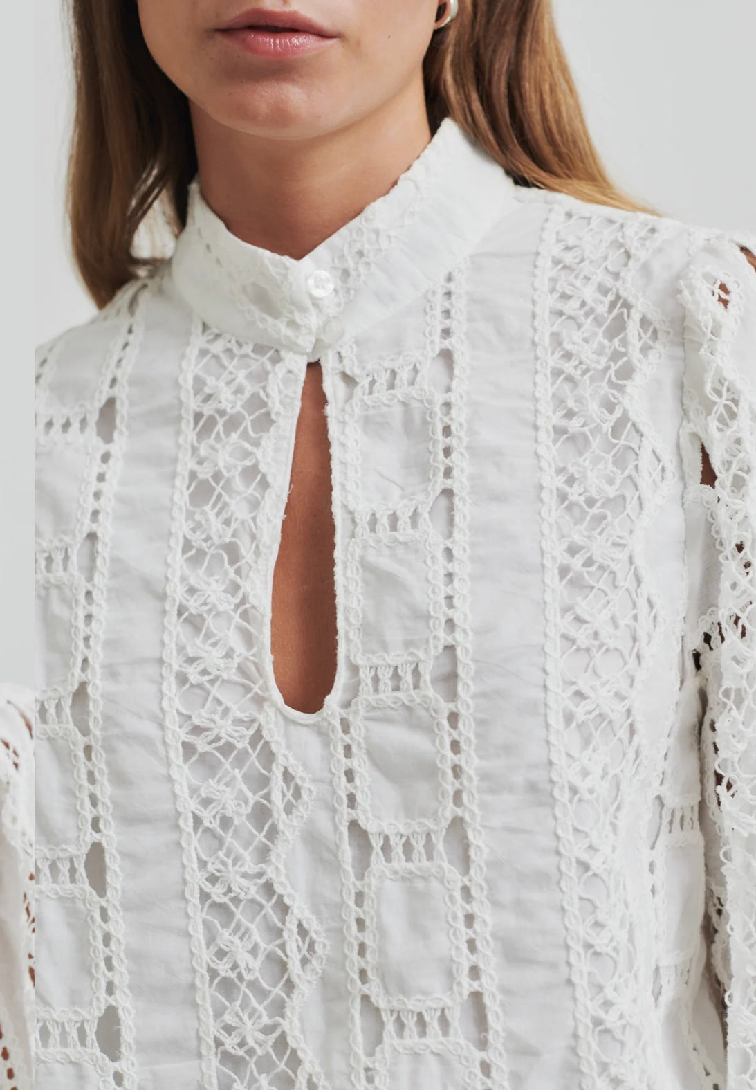 Milina Blouse in coconut milk