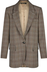 Blazer with classic check pattern