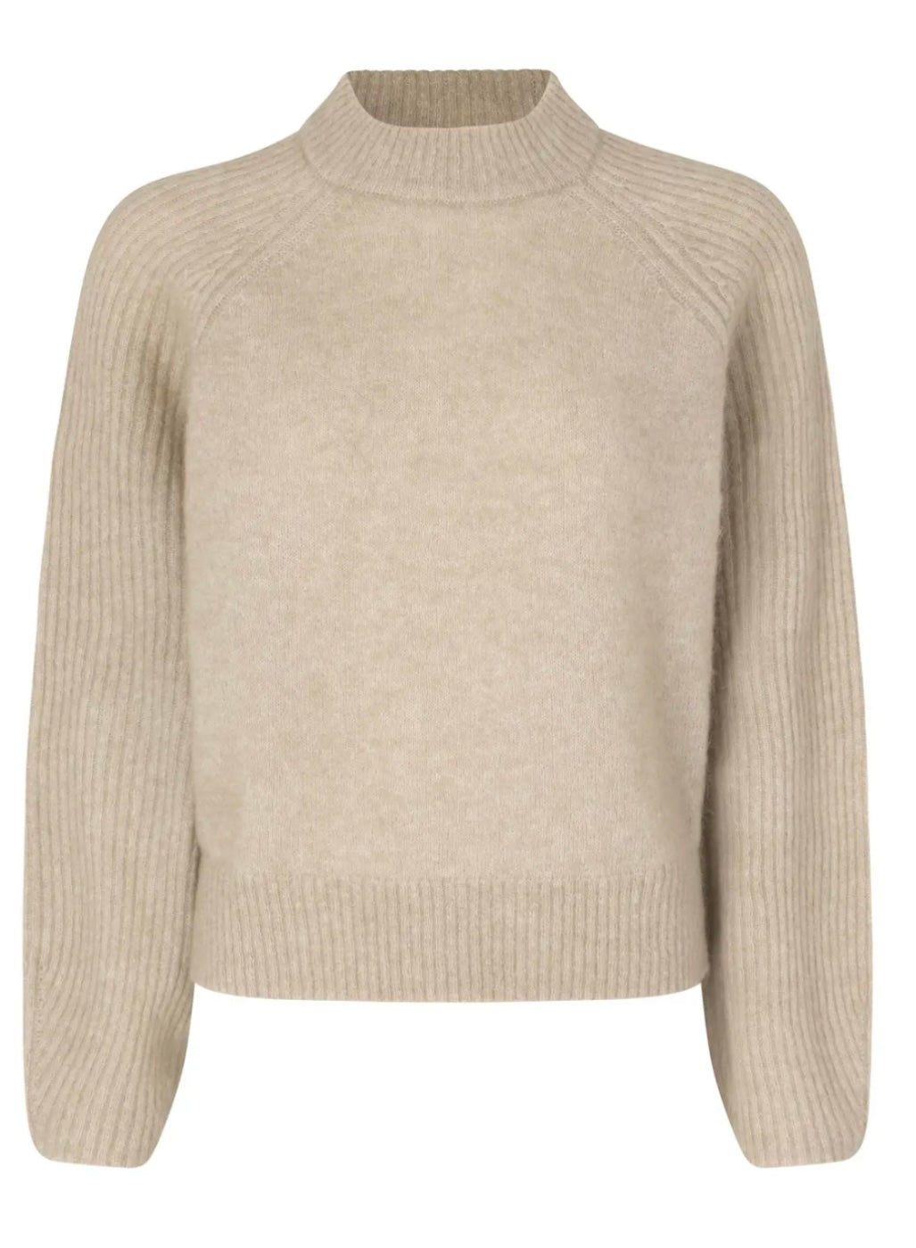 Brookline Knit New O-Neck Oxford tan