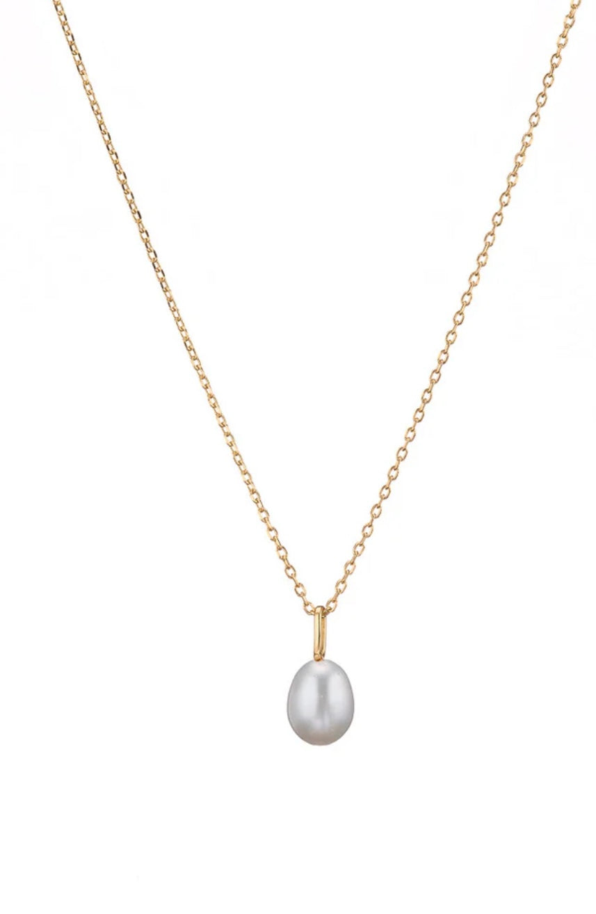 Gold Freshwater Pearl Necklace