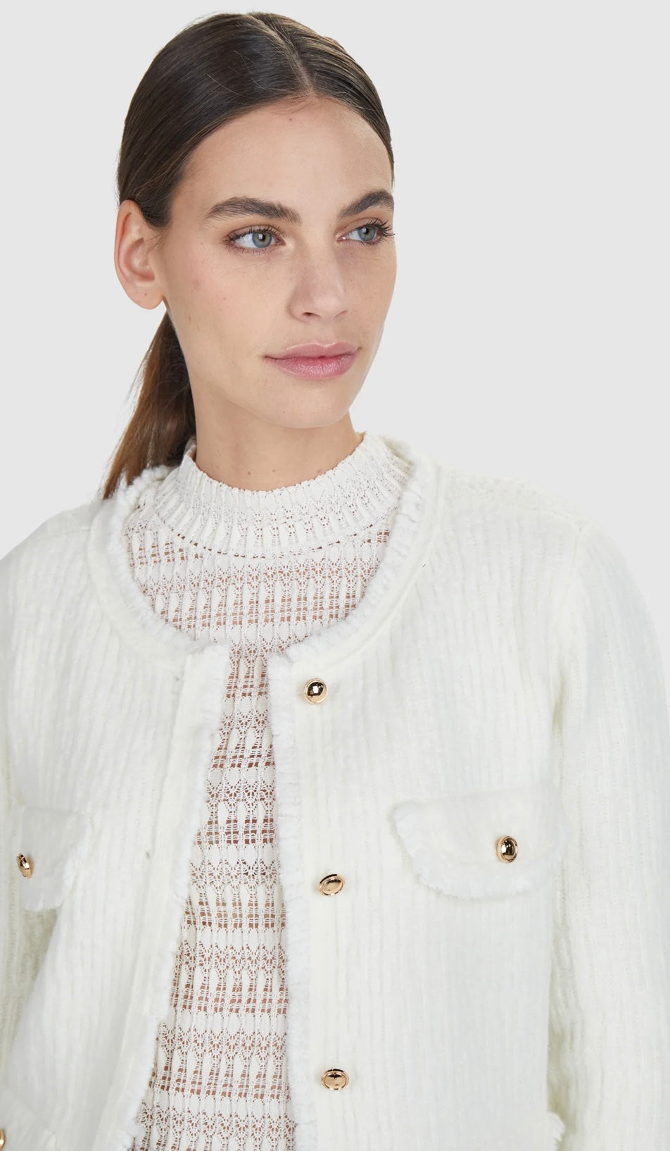 Cardigan with fringe details