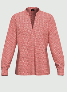STAFFA Patterned blouse IN CORAL SMALL