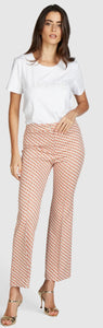 Graphic jacquard jersey trousers