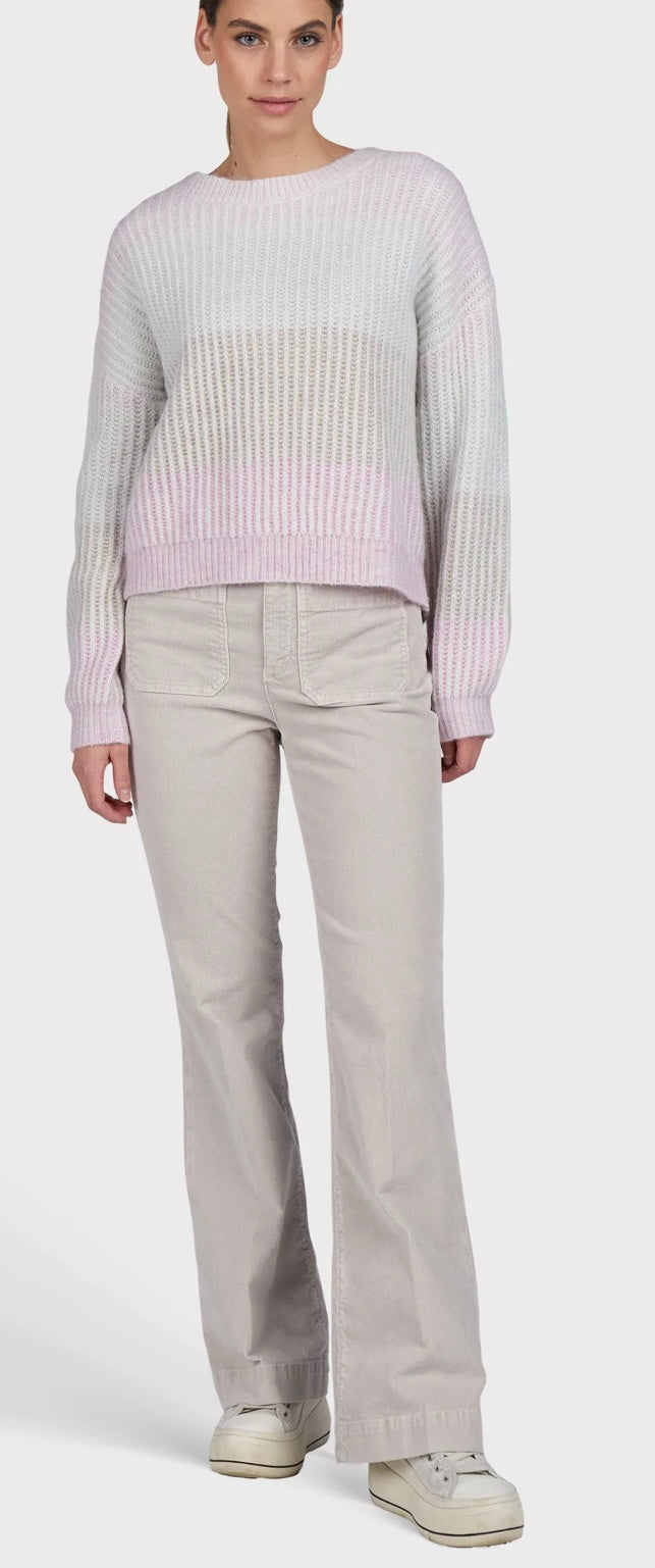 Sweater with ombre stripes