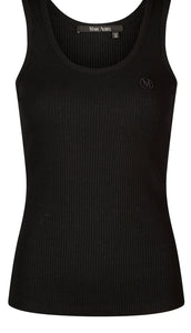 Black Tank top with logo embroidery