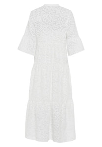 Tiered dress in decorative 3 D lace