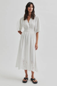 Althea Dress in white