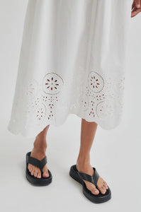 Althea Dress in white