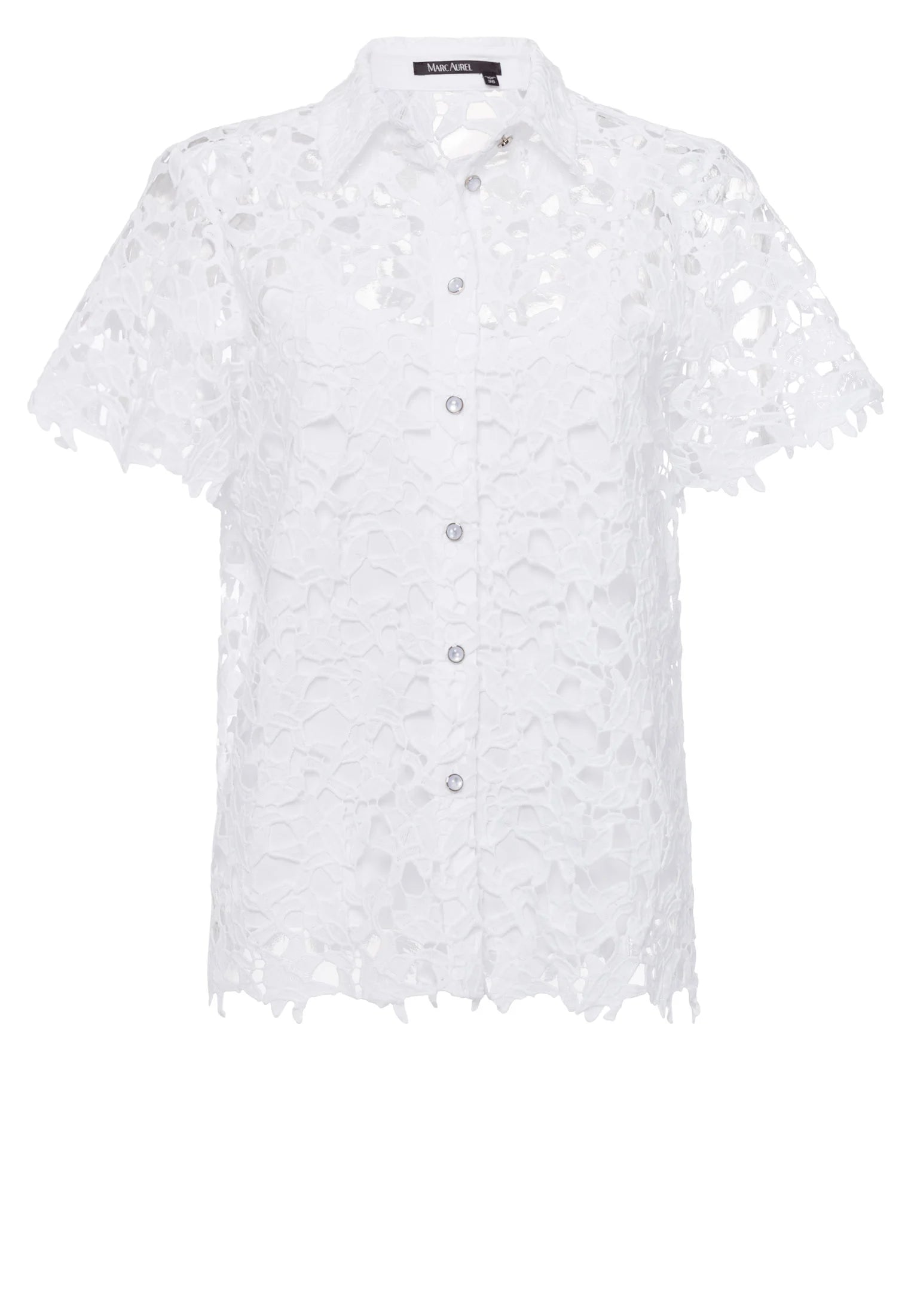 Eye catching lace blouse in white