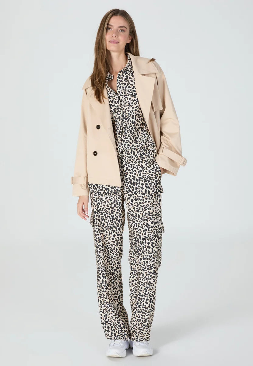 Jacket in shimmering cotton mix