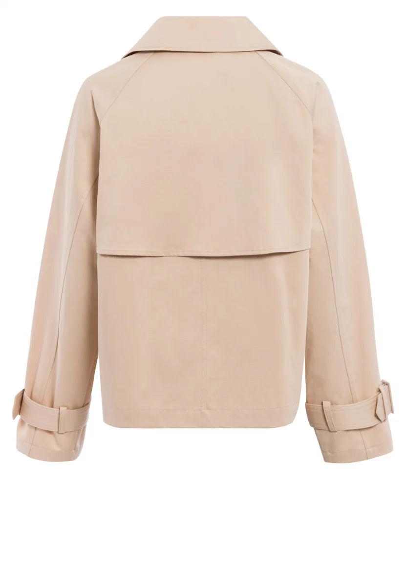 Jacket in shimmering cotton mix