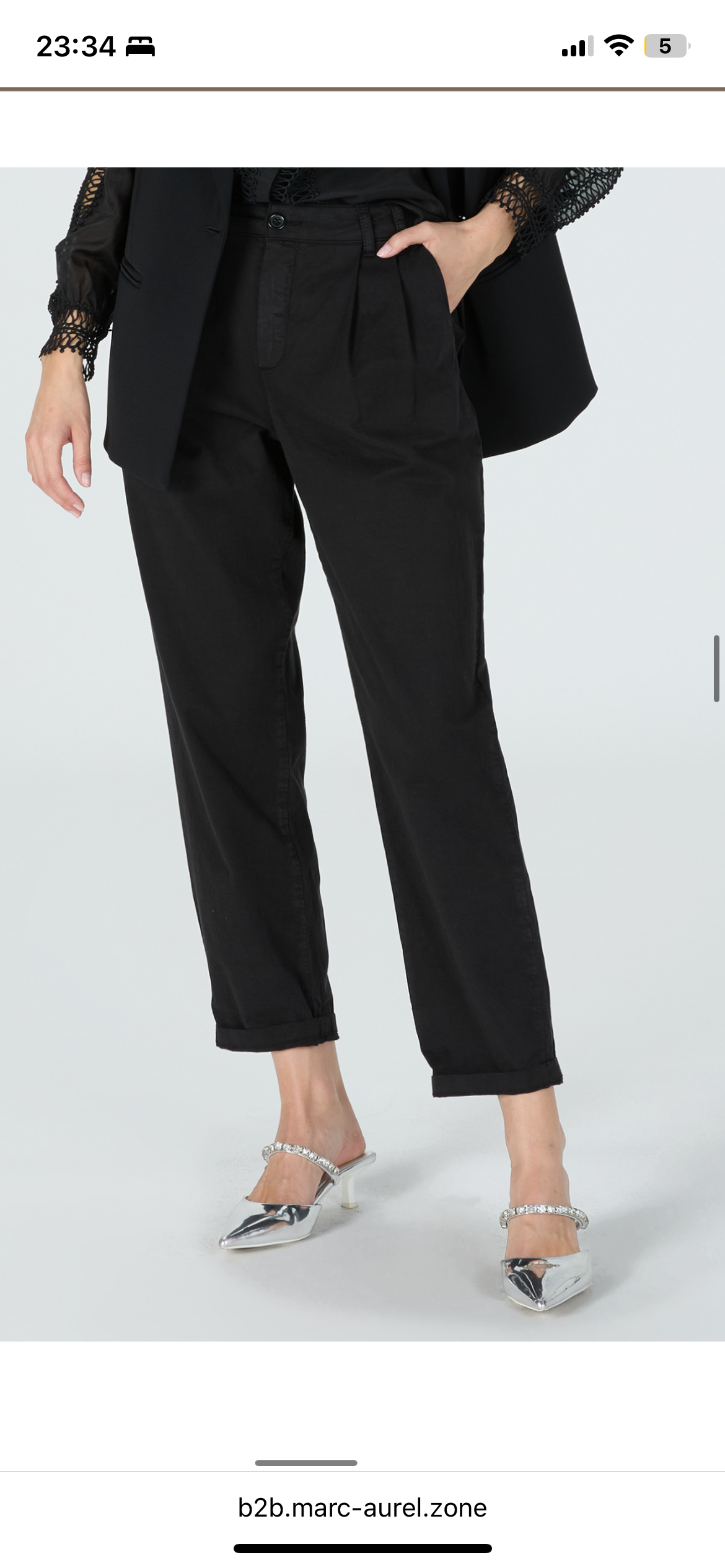 Pleated trousers made from a Tencel blend
