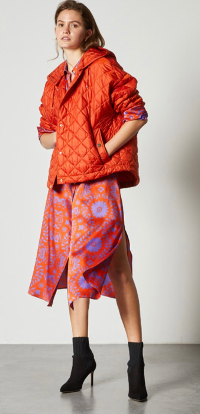 Patterened shirt dress