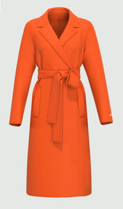 Long coat in orange