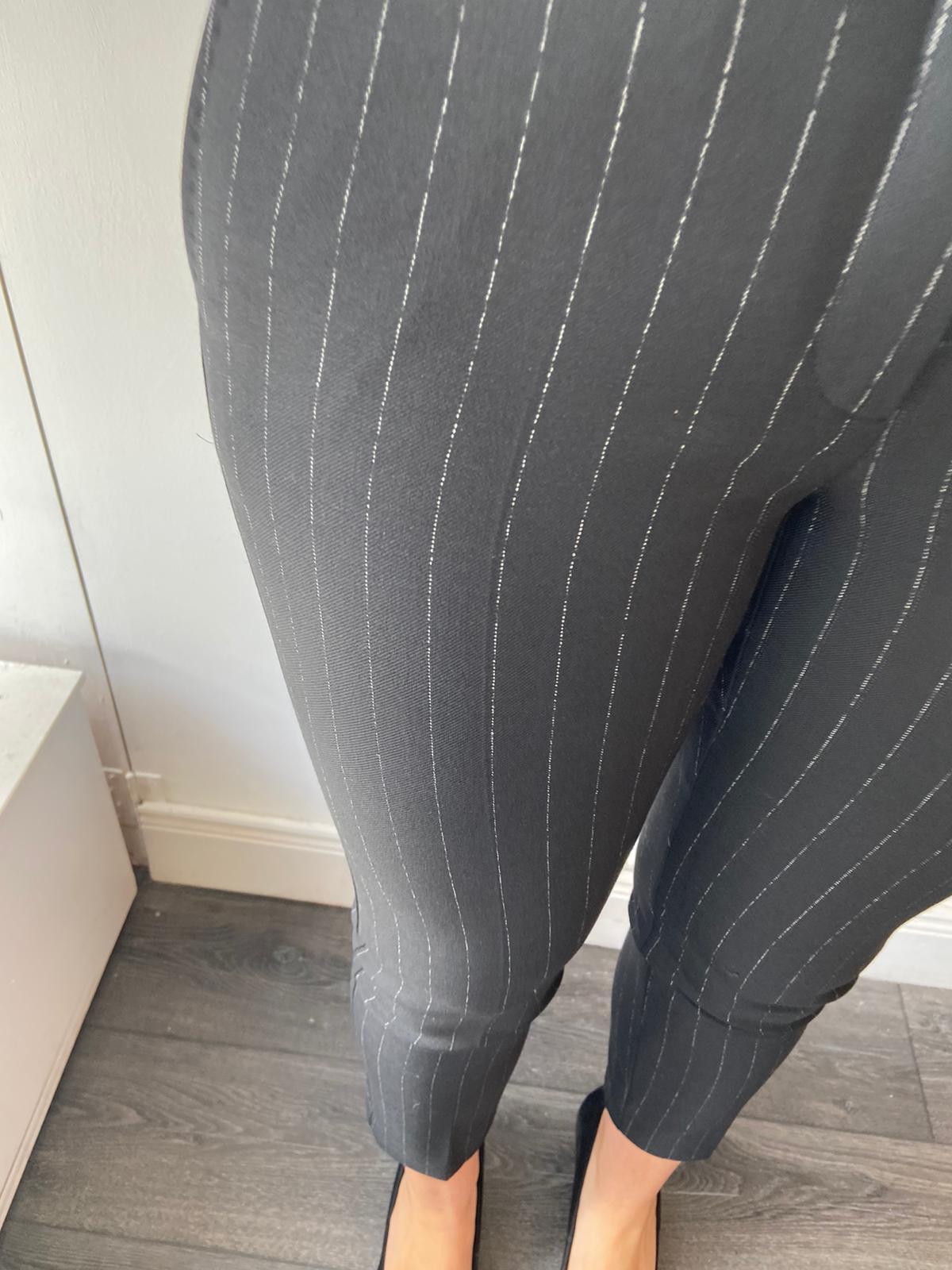 Marella black pinstripe trouser