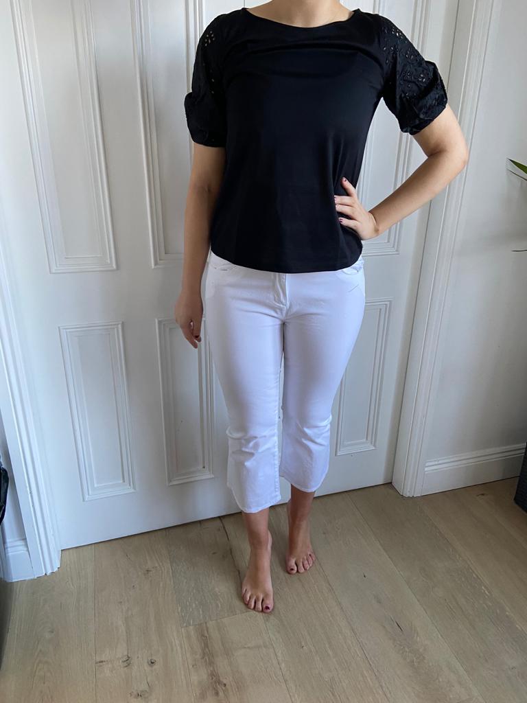 Pennyblack Cotton kick-flare trousers - White