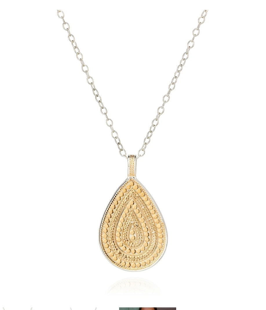 Classic Large Teardrop Necklace - Reversible