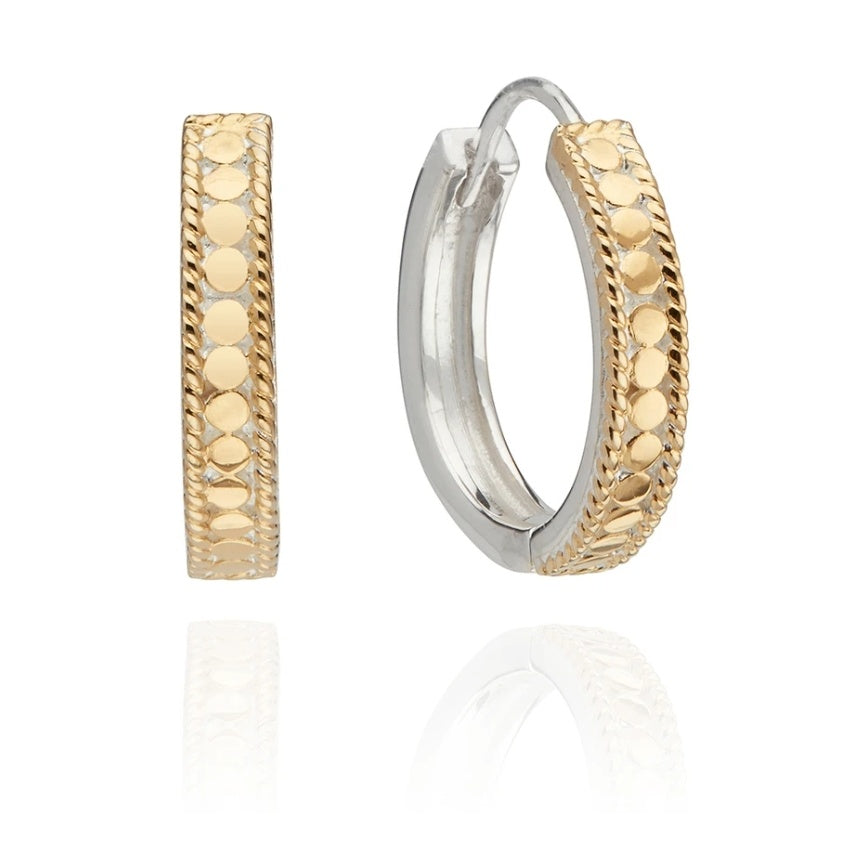 Classic Hinge Hoop Earrings - Gold & Silver