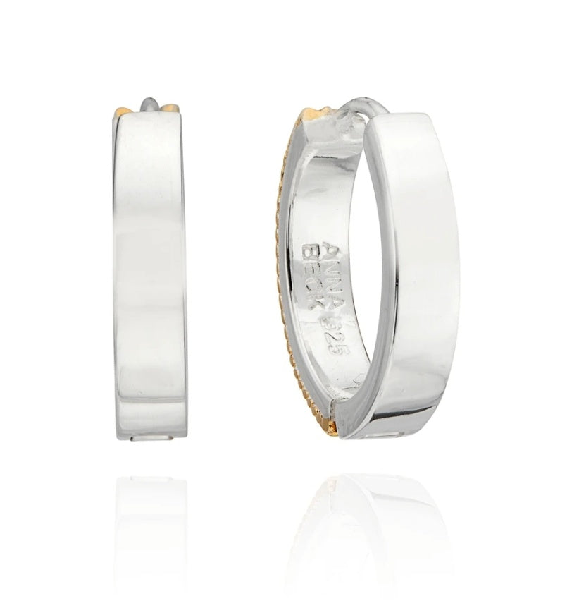 Classic Hinge Hoop Earrings - Gold & Silver
