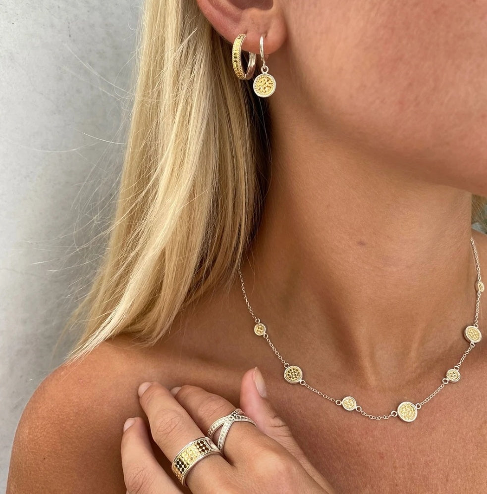 Classic Hinge Hoop Earrings - Gold & Silver