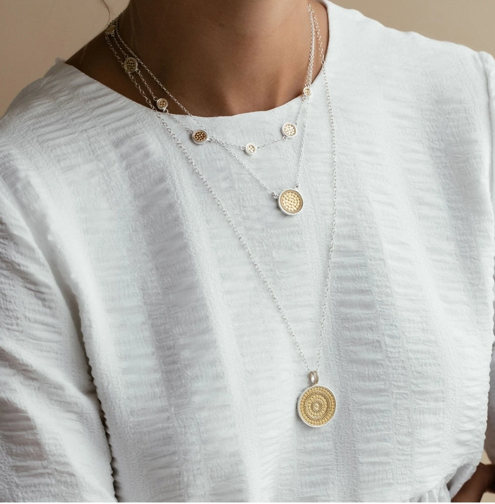 Classic Disc Necklace - Gold