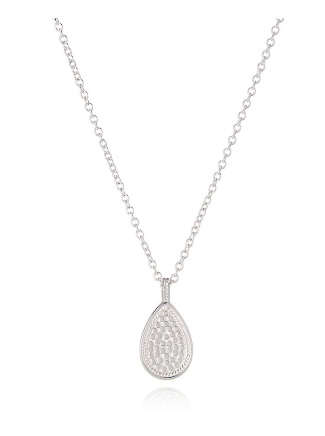 Classic Teardrop Pendant Necklace - Reversible