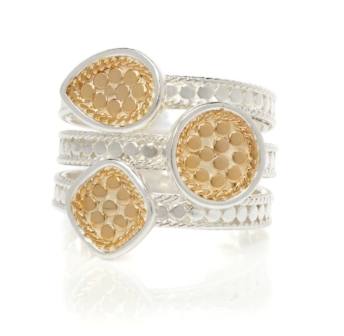 Classic Faux Stacking Ring - Gold & Silver