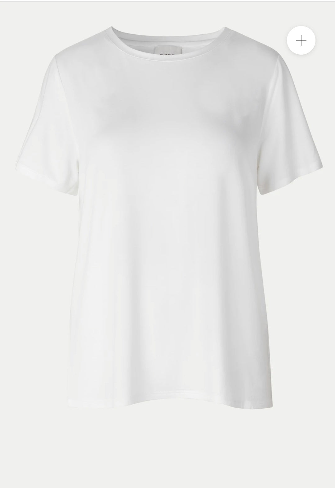 Second Female Ello Loose SS Tee - white