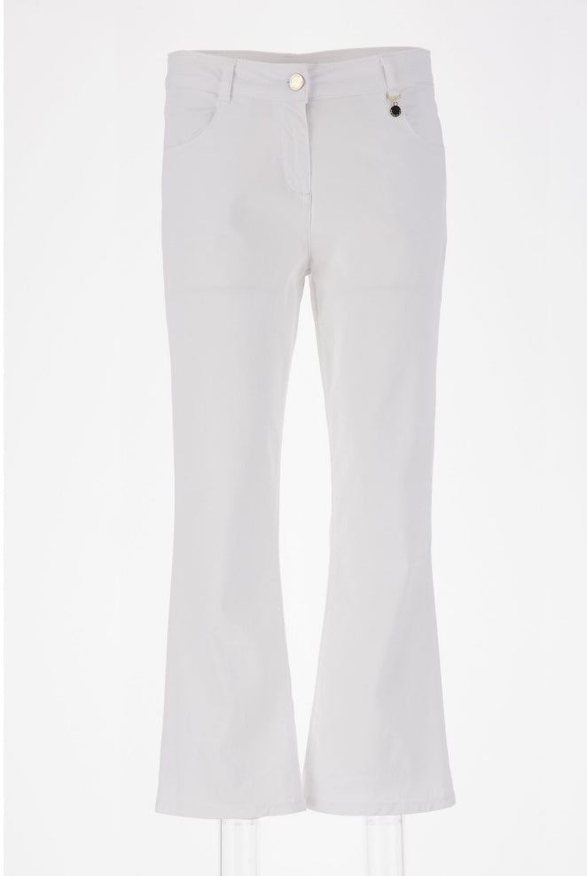 Pennyblack Cotton kick-flare trousers - White