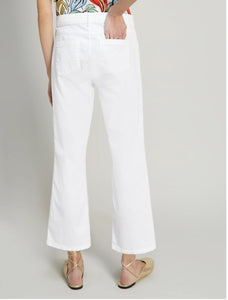 Pennyblack Cotton kick-flare trousers - White