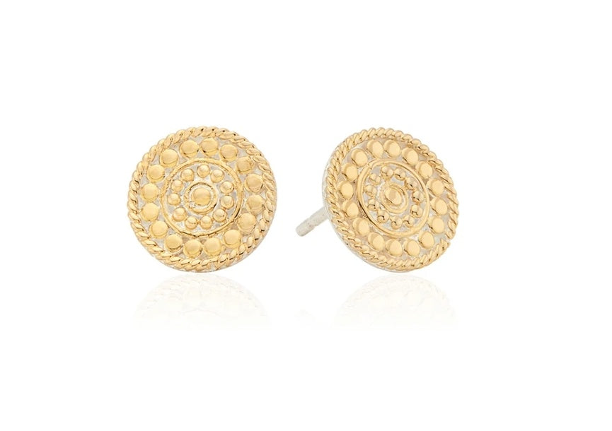 Contrast Dotted Stud Earrings