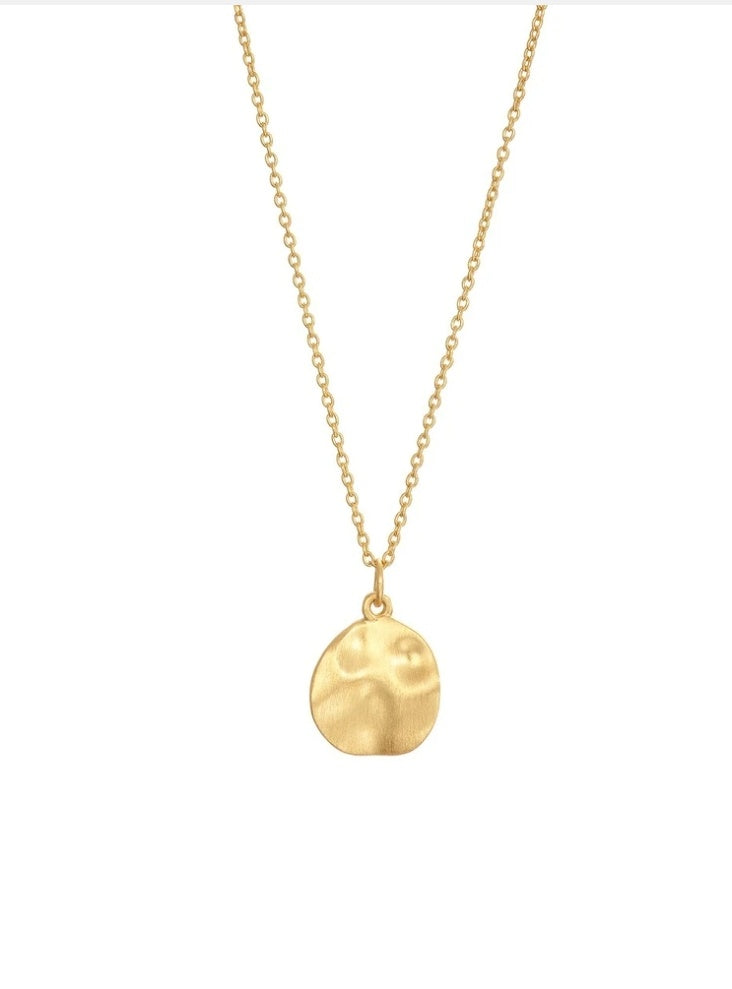 Gold Cornflake Necklace