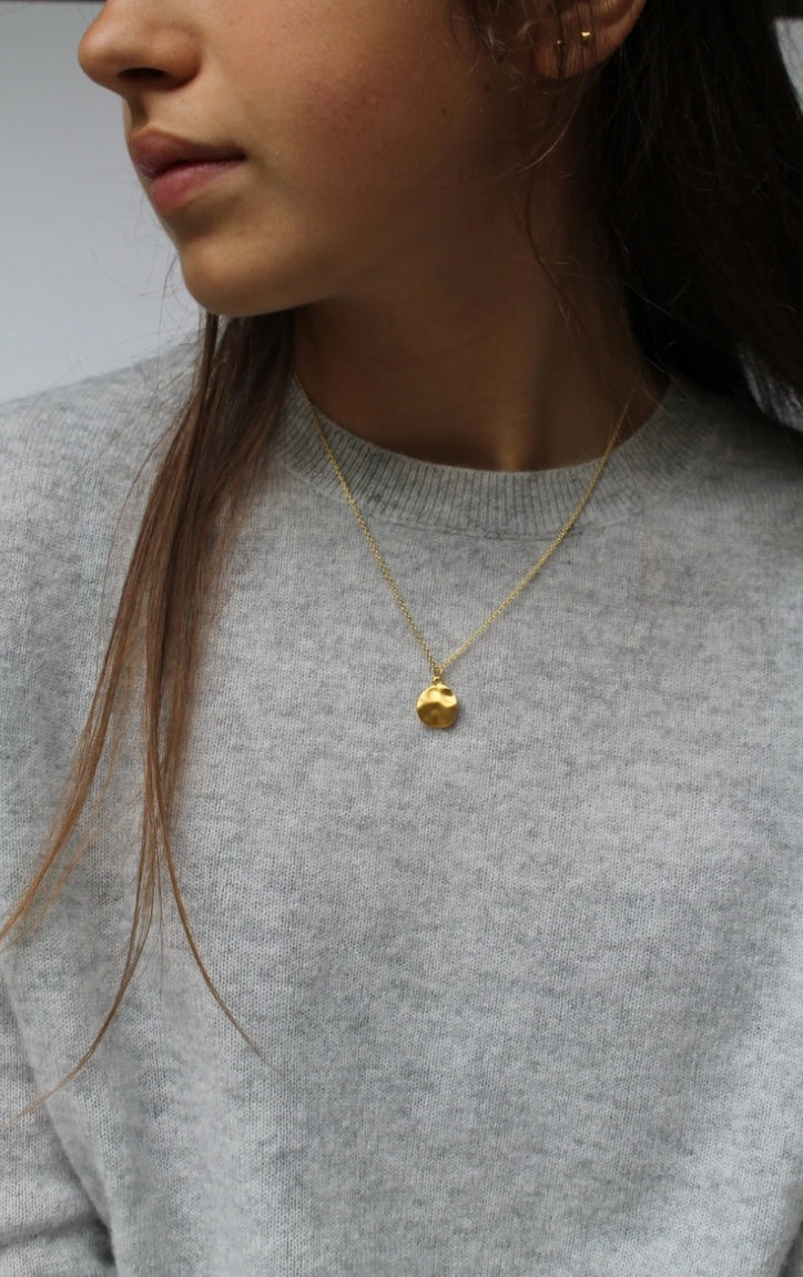 Gold Cornflake Necklace