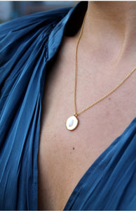 Gold Opal Necklace