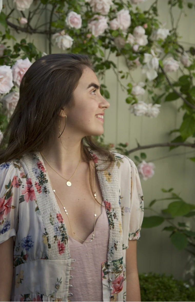 Gold Scattered Star Necklace