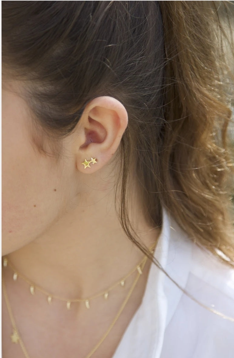 Gold 2 Star Stud