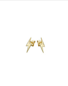 Gold Flash Stud Earrings