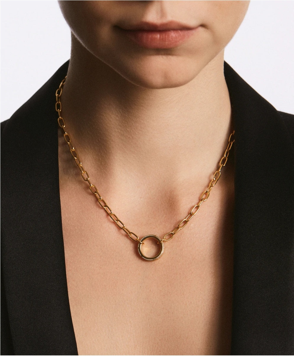 Anna Beck Charity Open Chain Necklace Gold