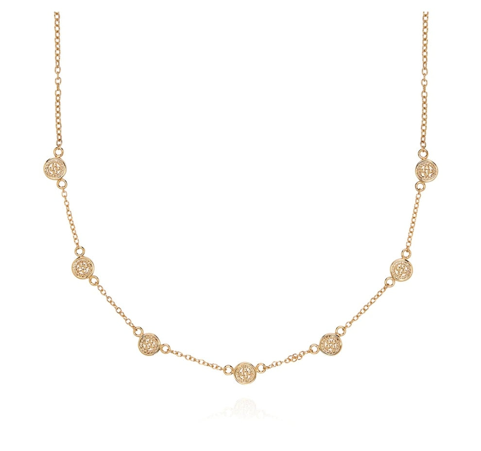 Anna Beck Mini Disc Collar Necklace Gold