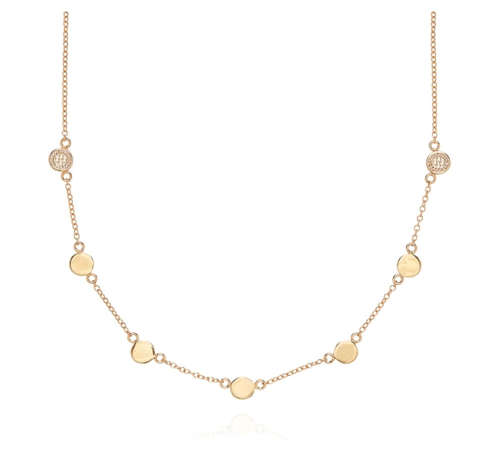 Anna Beck Mini Disc Collar Necklace Gold