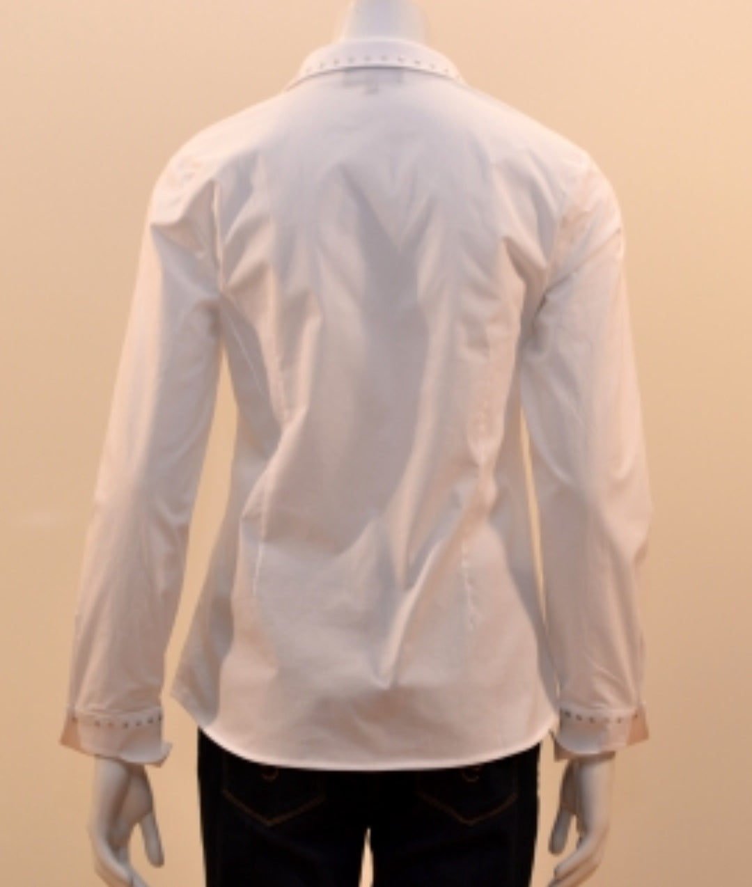 Eva Kayan white shirt with studd detail