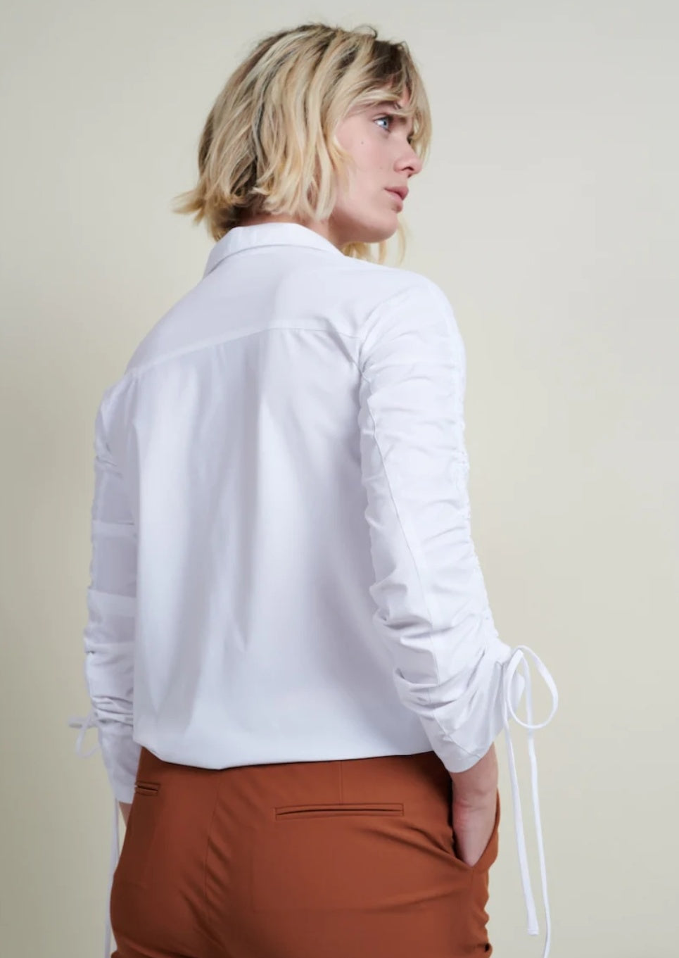 Blouse Regina Technical in white