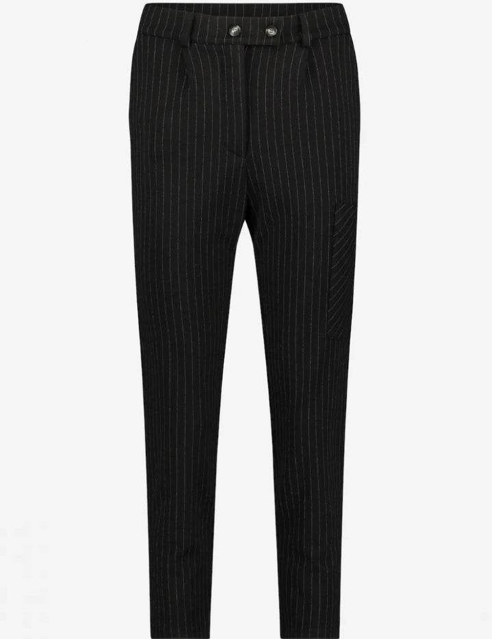 Merit Stripe Trouser Black