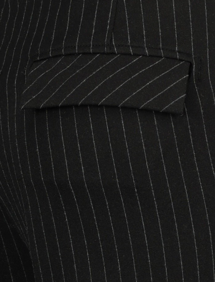 Merit Stripe Trouser Black