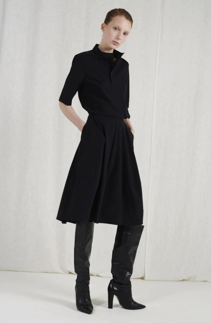 Karina Technical Jersey Skirt Black