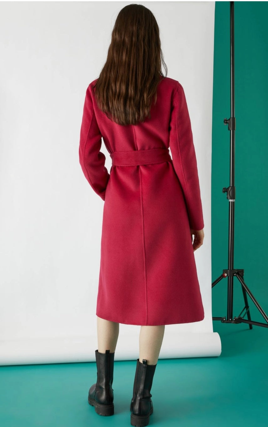 Bacino coat in raspberry