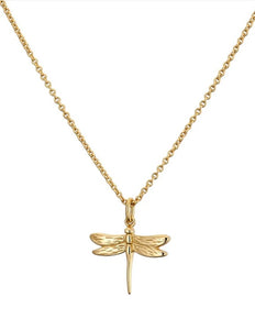 GOLD DRAGONFLY NECKLACE