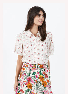Gambia floral blouse in cream