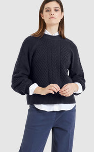 Sweater with cable stitch